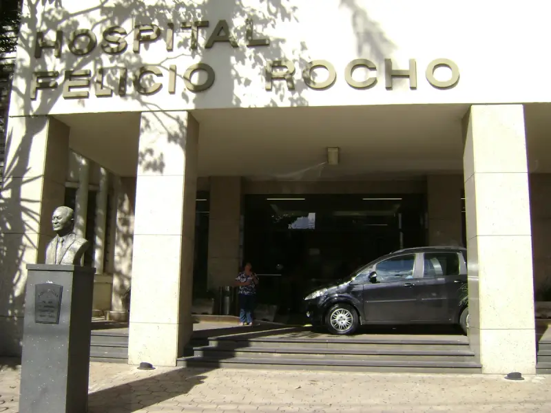 Entrada do Hospital Felício Rocho, em Belo Horizonte